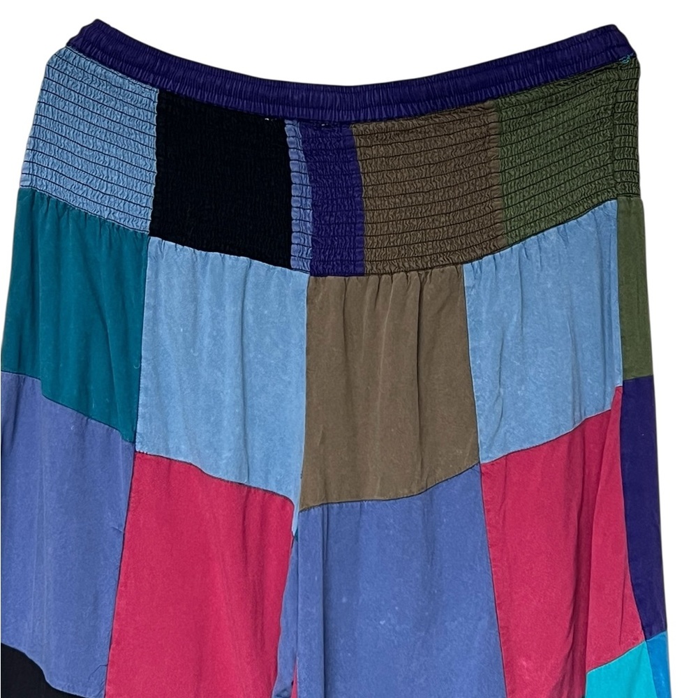 Earthbound Trading Co multicolor patchwork drawst… - image 4